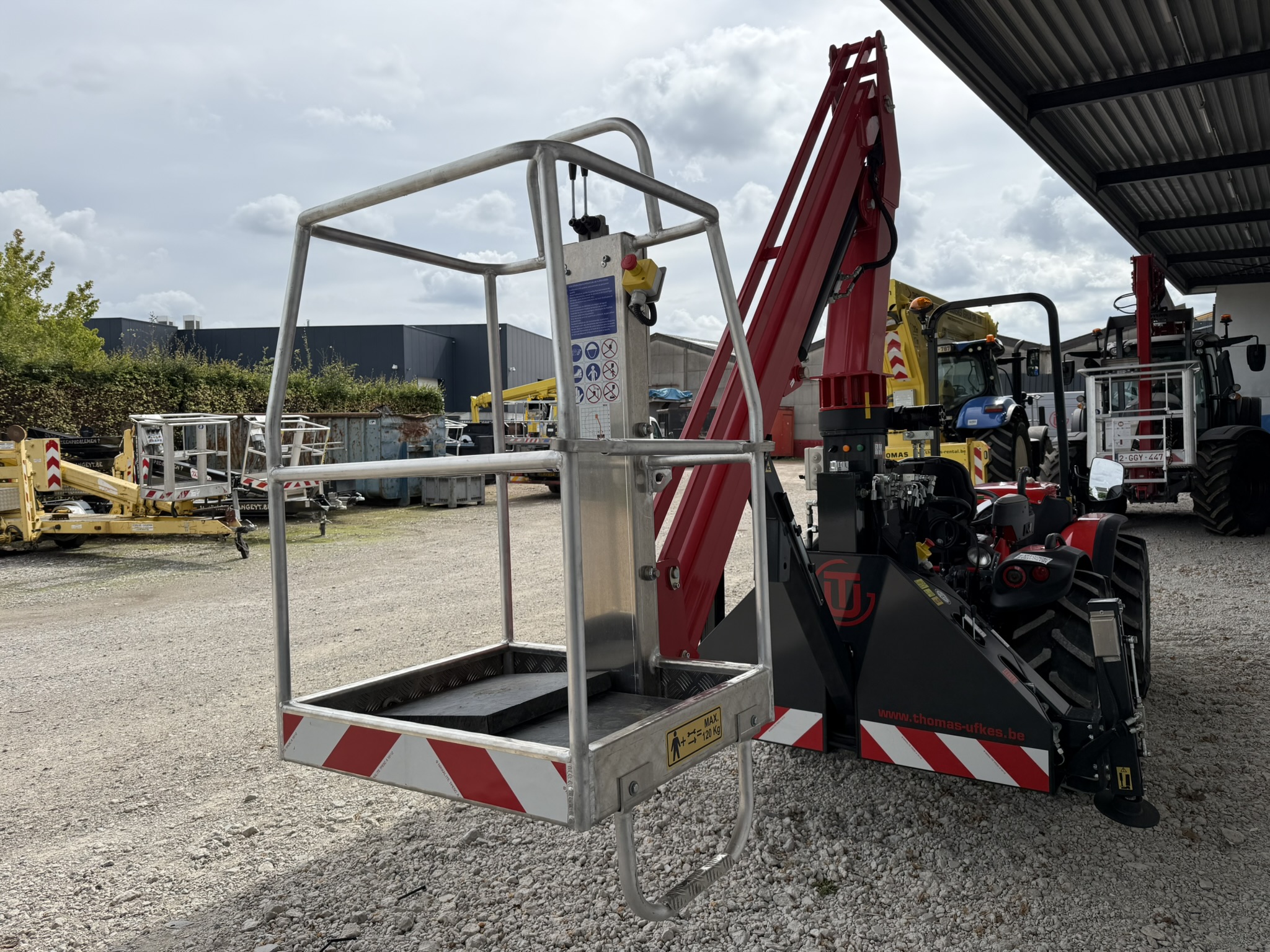 Giraffe, tractor hoogwerker
