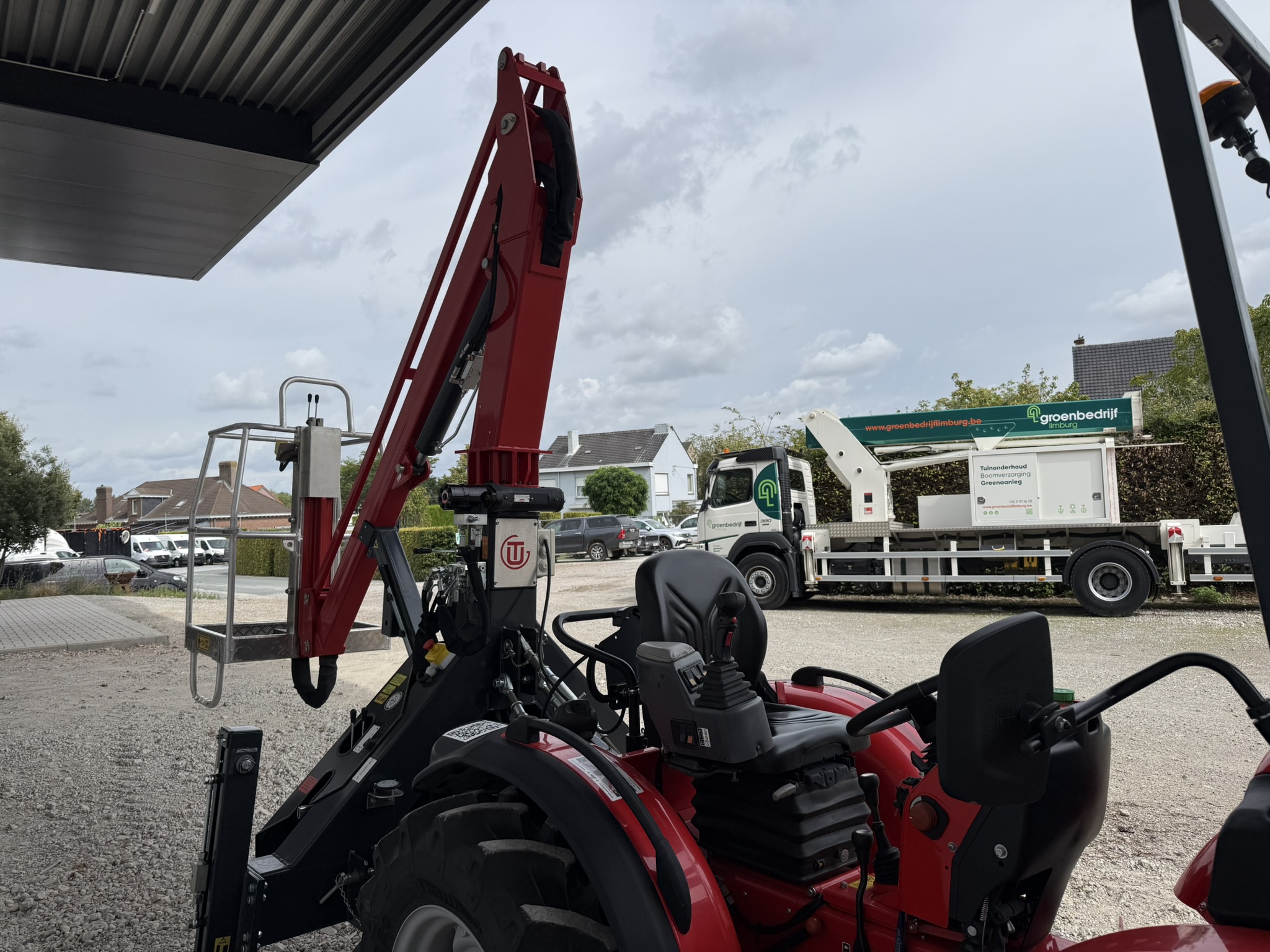 Giraffe, tractor hoogwerker